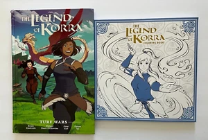 Legend of Korra Set ~ Turf Wars ~ Library Edition Hardback + Korra Coloring Book - Picture 1 of 8