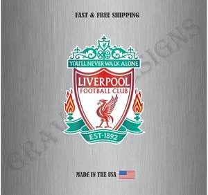 LIVERPOOL FC SOCCER FOOTBALL CLUB ENGLAND LEAGUE VINYL DECAL STICKER CAR TRUCK - Picture 1 of 3
