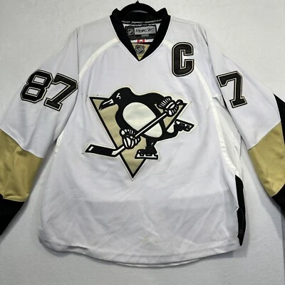 Camiseta deportiva REEBOK Pro NHL PITTSBURGH PENGUINS LEMIEUX 48 negra correa y etiqueta de lucha Foto 1 de 4