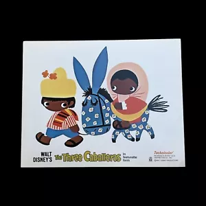 1977 THE THREE CABALLEROS ~ WALT DISNEY LOBBY CARD TECHNICOLOR SCENE PHOTO PRINT - Picture 1 of 2