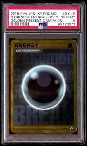 PSA 10 Gem Mint Darkness Energy XY-P Golden Present Campaign Holo 2015 Japanese - Picture 1 of 2
