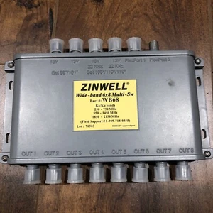 ZINWELL DirecTV Wide Band 6x8 Satellite Multi-Switch WB68 - Picture 1 of 2