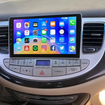 For 2009-2014 Hyundai Genesis Sedan Apple Carplay Radio Android 13 GPS WIFI SWC - Image 1 of 4