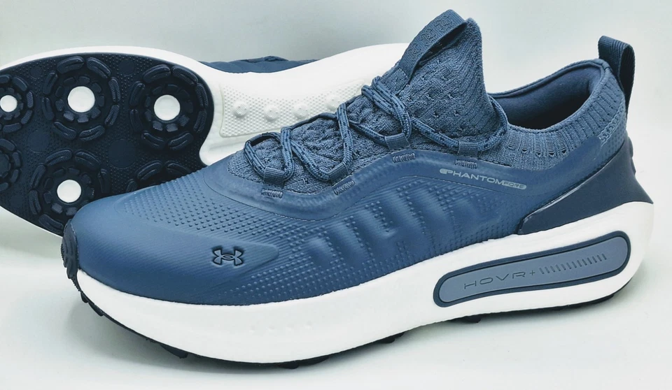 NUEVOS Zapatos de Golf UA Phantom Fore Downpour Azul Marino ~ Para hombres EE. UU. Talla 12 🔥  Foto 1 de 4