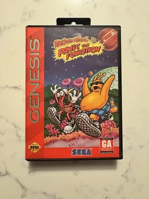 ToeJam & Earl in Panic on Funkotron (Sega Genesis, 1993) Tested - Authentic - Image 1 of 2