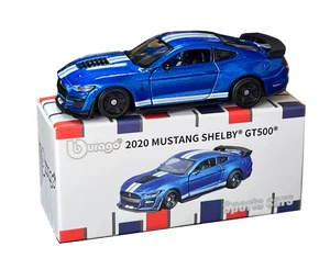 Bburago 1:64 Mustang Shelby GT500 Diecast Metal Model Car Vehicle New - Picture 1 of 8