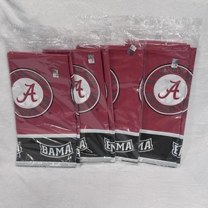 Alabama Crimson Tide Plastic Tablecloth 54" x 108" Alabama Bama USA Lot of 4 - Picture 1 of 12
