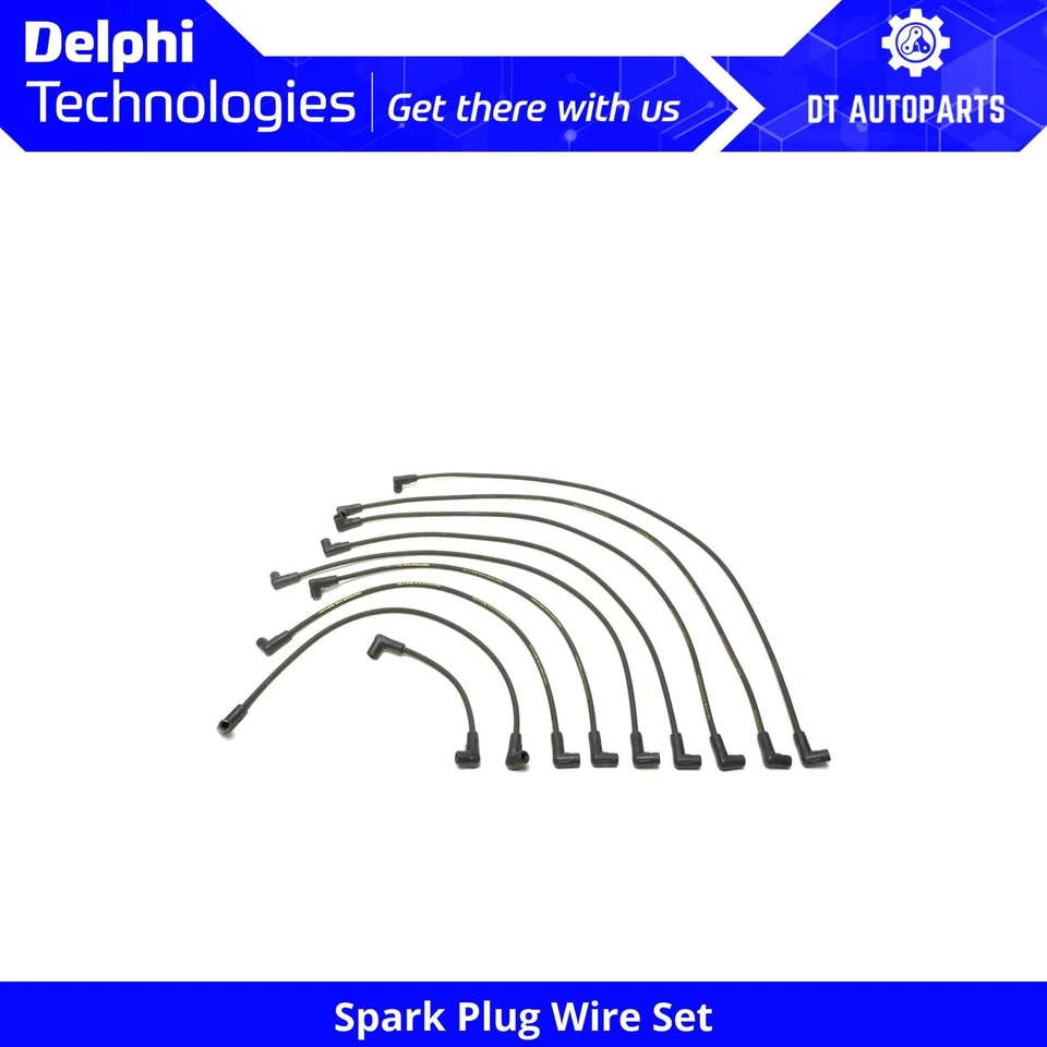 For 1987-1988 Chevrolet R20 Suburban 5.7L V8 GAS Spark Plug Wire Set Delphi - Image 1 of 4