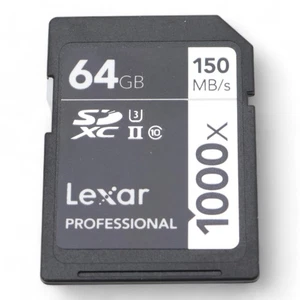 Lexar 64GB SDXC II Card Class 10 150MB/s 10000X - Picture 1 of 2