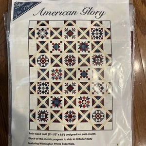 American Glory Block of Month 1-7 Quilt Kits 2020 Wilmington Prints twin size - Picture 1 of 15