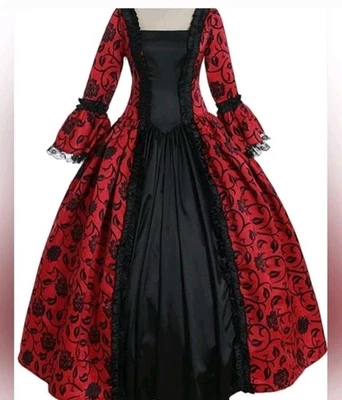 Disfraz de Teatro Juego de Tronos Terciopelo Brocado Feria Renacentista Medieval Dama XL Foto 1 de 4