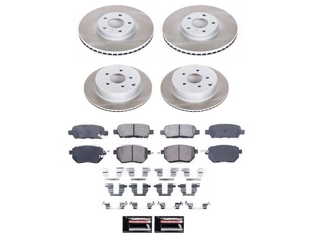 Kit de pastillas de freno y rotor delanteras y traseras 13WBSC27 para Nissan Murano 2006 2007 Foto 1 de 1