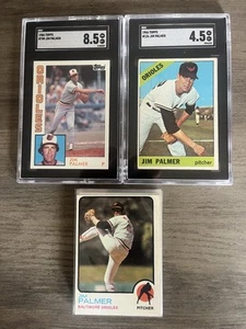 Jim Palmer Lot with SGC Graded 1966 Rookie RC - Plus 1984 Topps Tiffany & More - Picture 1 of 7