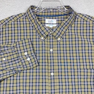 Croft & Barrow Hemd Big Herren 4XB grün blau kariert langarm Knopf pflegeleicht - Bild 1 von 11