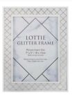 Lottie Glitter Sparkle Crosshatch Glitter Frame 7x5 Beautiful Elegant Frame 