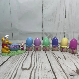 Vintage Disney OSTEREIERHALTER Winnie Puuh und Ferkel Figuren - Bild 1 von 17