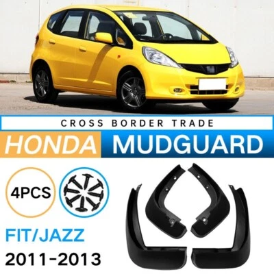 Para Honda Fit Jazz 2011-2013 ABS plástico Fender pneu de carro protetor de lama 4 peças - Imagem 1 de 4