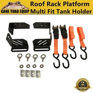 Roof Platform Jerry Can Holder Multi Fit Tank Tool box fits Rhino Rack and other - Picture 1 of 9