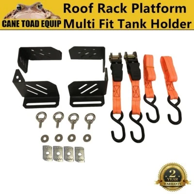 Roof Platform Jerry Can Holder Multi Fit Tank Tool box fits Rhino Rack and other - Image 1 of 4
