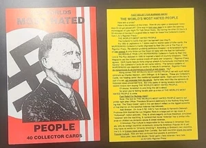 Partial Set - 1992 Rigomor Press Worlds Most Hated People - *TEXCARDS* - Picture 1 of 4