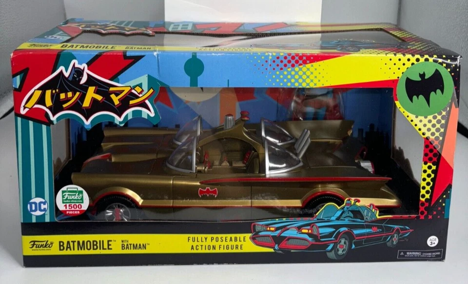 Funko Batman 1966 Serie de TV Batimóvil Dorado Edición Limitada 1500 1/24TH Foto 1 de 4