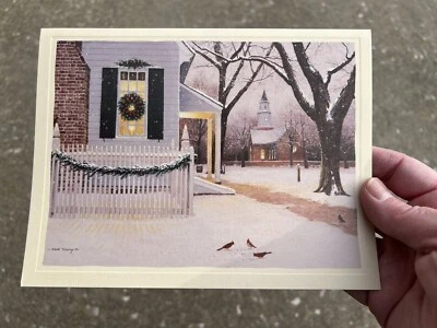 Lang Christmas Cards Colonial Williamsburg Vintage Ned Young Greenhow Tenement - Image 1 of 4
