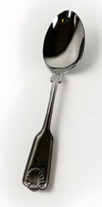 Towle HOTEL Cucchiaio da portata in acciaio inox 18/10 lucido conchiglia per posate 8 1/2 - Foto 1 di 2