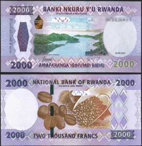 2024 Rwanda 2000 Francs BANKNOTE CURRENCY UNC - Picture 1 of 1