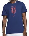 Nikes Men?s USMNT Crest Royal Blue T-Shirt Size XL