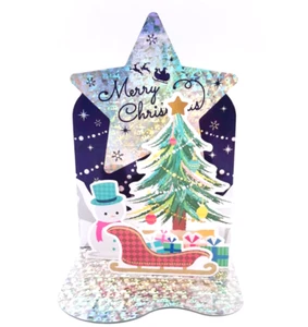 New 3D Christmas Pop Up Greeting Card - Bild 1 von 2