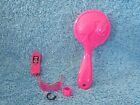 Barbie Then And Now Doll Cellphone, Pink Sunglasses, 2 Bracelets & Brush Only