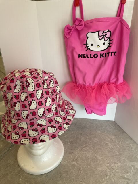 Girl's HELLO KITTY by Sanrio Swimsuit Bathing Suit Tie Dye 7/8 NWT