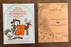 Central Bucks West vs Central Bucks East High School Football Program 1986 & 87 - Picture 1 of 2