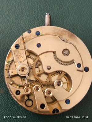 Movimiento Reloj Bolsillo Longines Oro 39,7mm Funcionando. Foto 1 de 3