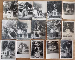 Saigon - 15 photos snapshot 1950 Statue de l'éléphant Zoo Vietnam Indochine - Foto 1 di 6