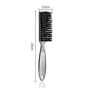 Men Boar Hair Bristle Beard Mustache Brush Wood Handle Hairdressing Comb 