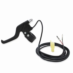 PALANCA DE FRENO IZQUIERDA CON 2 CABLES PARA MINI BICICLETAS JETSON MONSTER MEGA MOTOTEC - Imagen 1 de 5