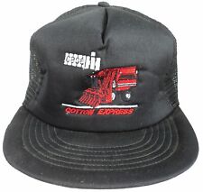 VTG Case IH Cotton Express Black Red Foam Snapback Trucker Hat - Made in the USA