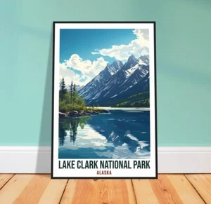Lake Clark National Park Alaska USA Travel Print Wall Art - Picture 1 of 4