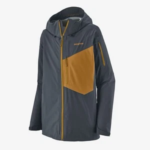 Patagonia Men's Snow Drifter Jacket Nouveau Grey Yellow Size Extra Large BNWT - Picture 1 of 5