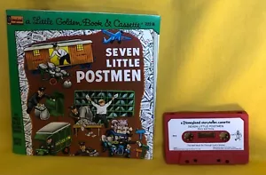 Disneyland Little Golden Book & Cassette Tape Seven Little Postmen 1976 - Bild 1 von 2
