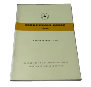 Mercedes Benz Betriebsanleitung 180 Dc (Ausgabe A) ca.: 56 Seiten ma0809368 - Bild 1 von 5