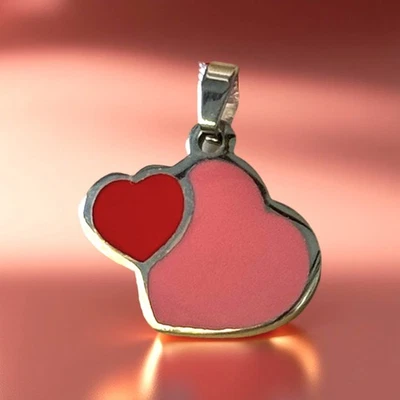 Kinder Halsketten Anhänger Herz Herzen Energetix Magnetschmuck Hearts Edelstahl - Bild 1 von 4