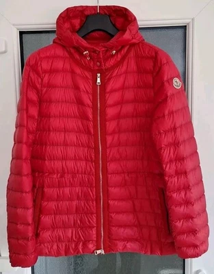 Moncler Raie Giubbotto Womens Red Lightweight Down Puffer Jacket - Size 3  - Image 1 of 4