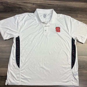 NC State Wolfpack Club Collar Shirt White Mens 2XL - Picture 1 of 7