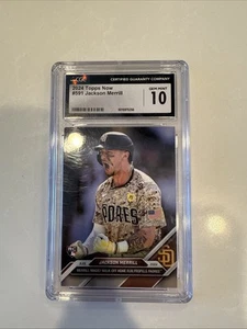 2024 Topps Now - Jackson Merrill #591 /4543 (RC) CGC 10 - Picture 1 of 4