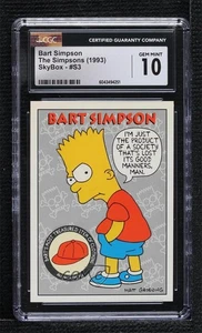 1993 SkyBox Bongo Comics Simpsons Bart Simpson #S3 CGC 10 Gem Mint - Picture 1 of 3