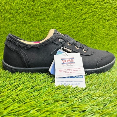 Tênis Skechers BOBS B Fofo Feminino Tamanho 8 Preto Casual para Caminhada - Imagem 1 de 4