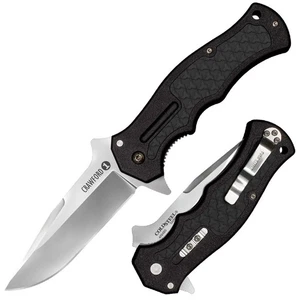 Coltelli Acciaio Freddo Crawford 1 Liner Lock 20MWCB 4116 Acciaio Nero Zy-Ex - Foto 1 di 1