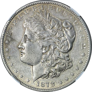 1878-CC Morgan Silver Dollar NGC XF45 Great Eye Appeal Strong Strike - Picture 1 of 4